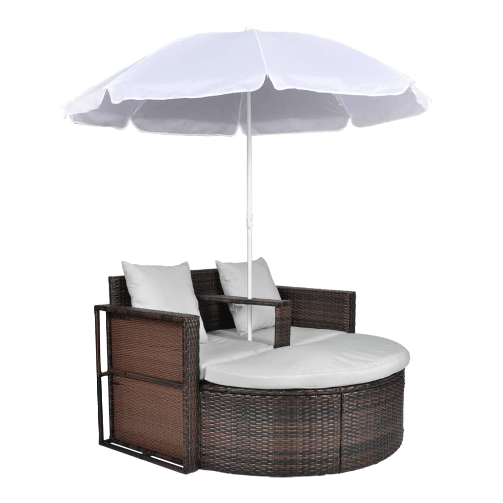 Luxe Loungebed met Parasol | Jouw vakantiegevoel in eigen tuin