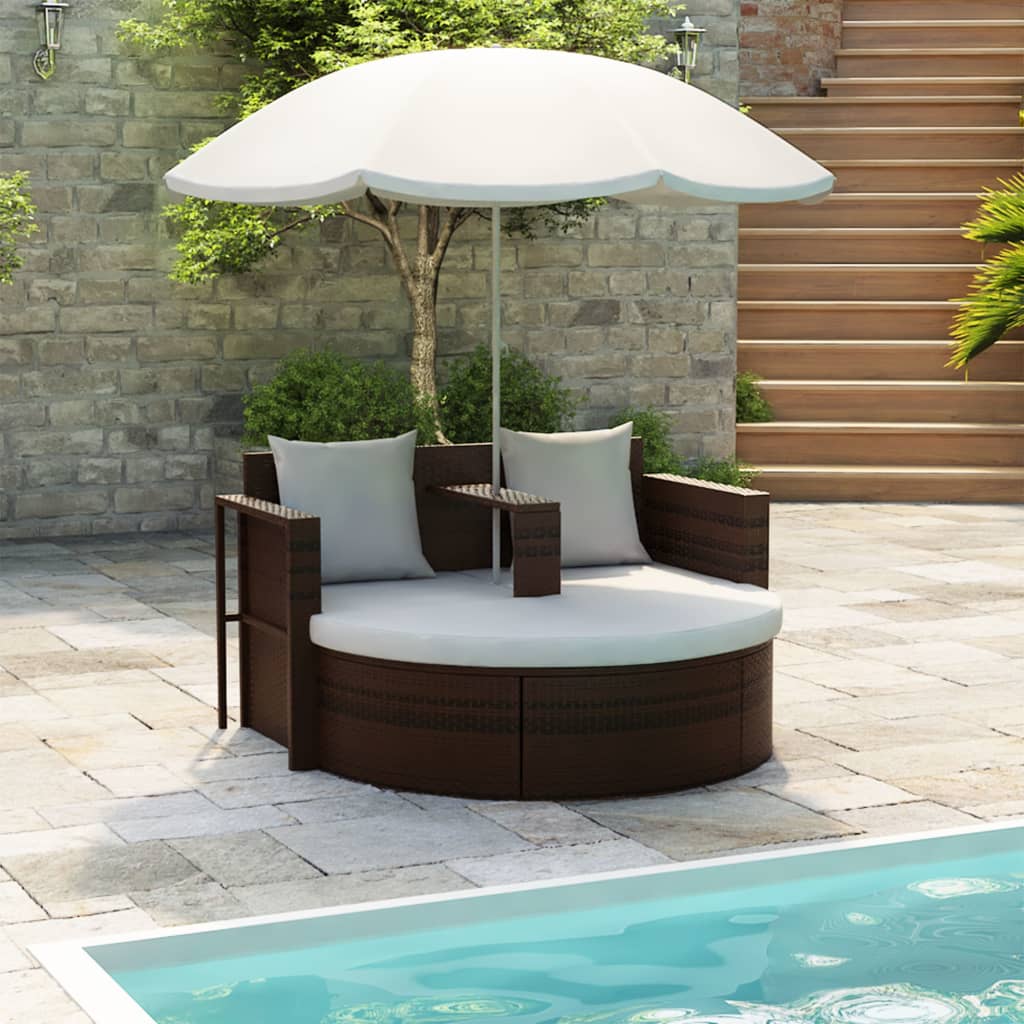 Luxe Loungebed met Parasol | Jouw vakantiegevoel in eigen tuin