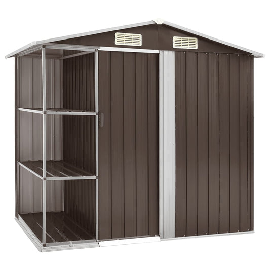 Tuinschuur Met Rek 205X130X183 Cm Ijzer