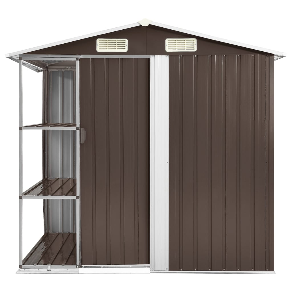 Tuinschuur Met Rek 205X130X183 Cm Ijzer