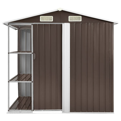 Tuinschuur Met Rek 205X130X183 Cm Ijzer