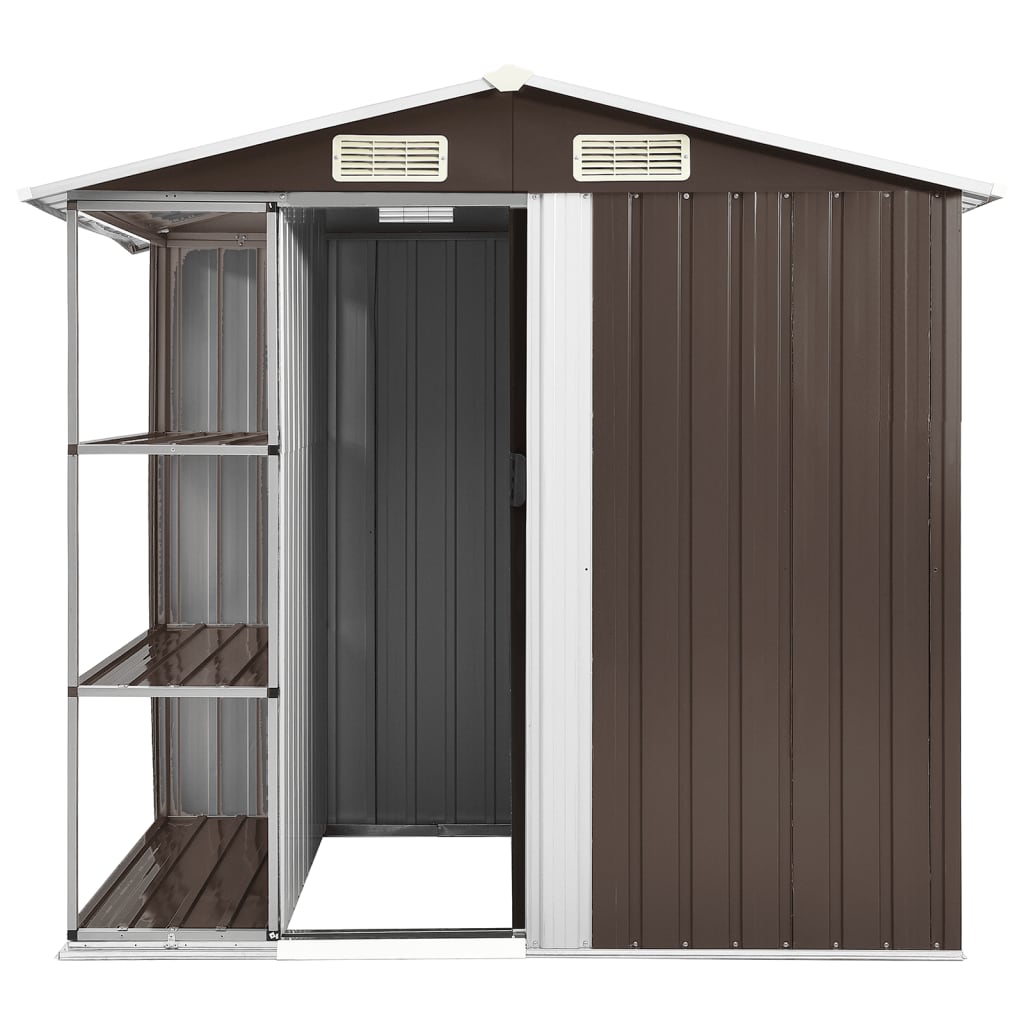 Tuinschuur Met Rek 205X130X183 Cm Ijzer
