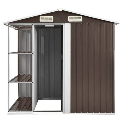 Tuinschuur Met Rek 205X130X183 Cm Ijzer