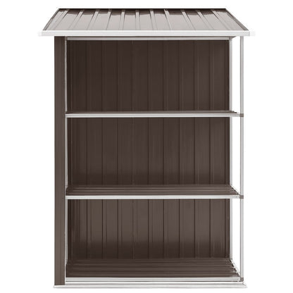Tuinschuur Met Rek 205X130X183 Cm Ijzer