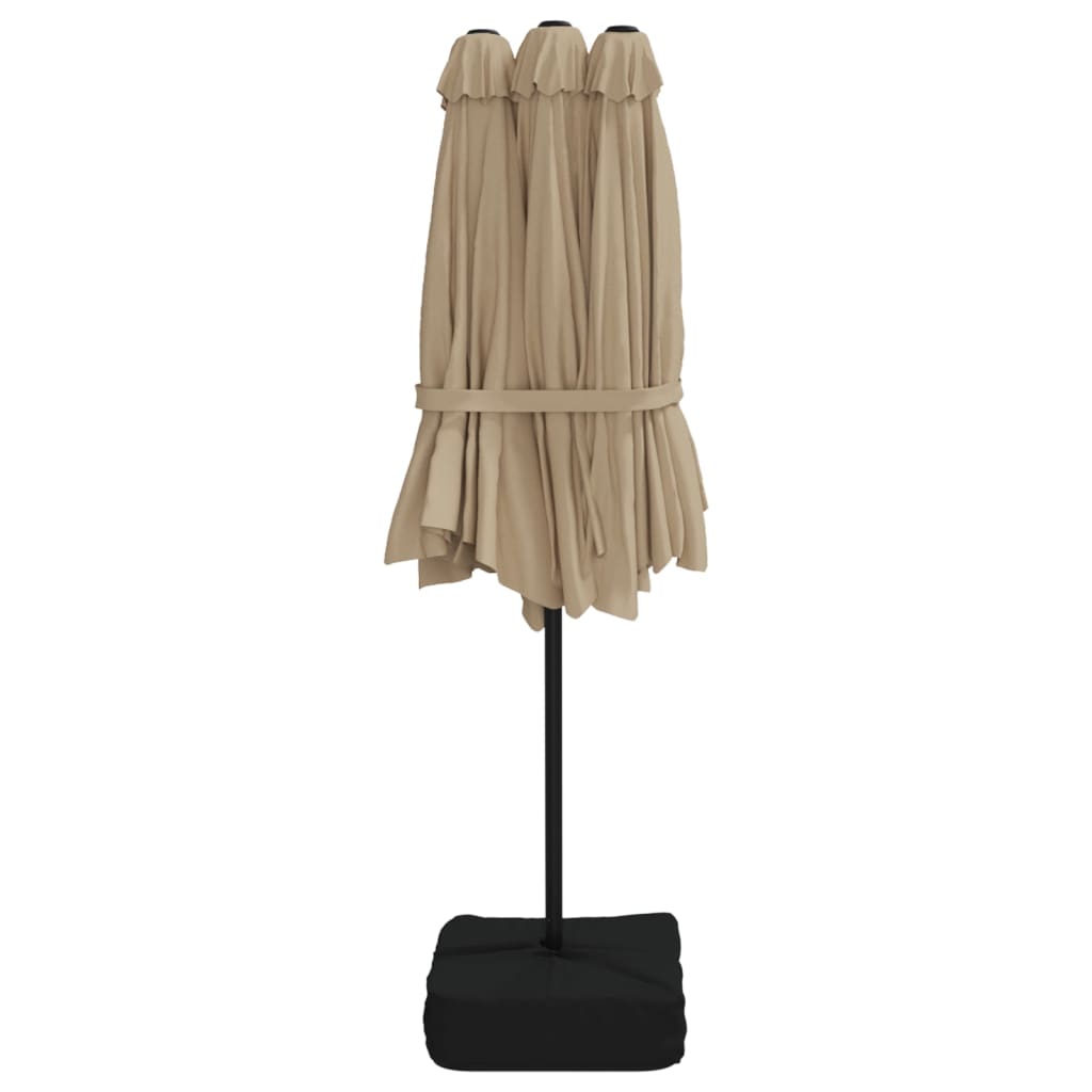 Parasol Dubbel Dak Met Led 449X265 Cm