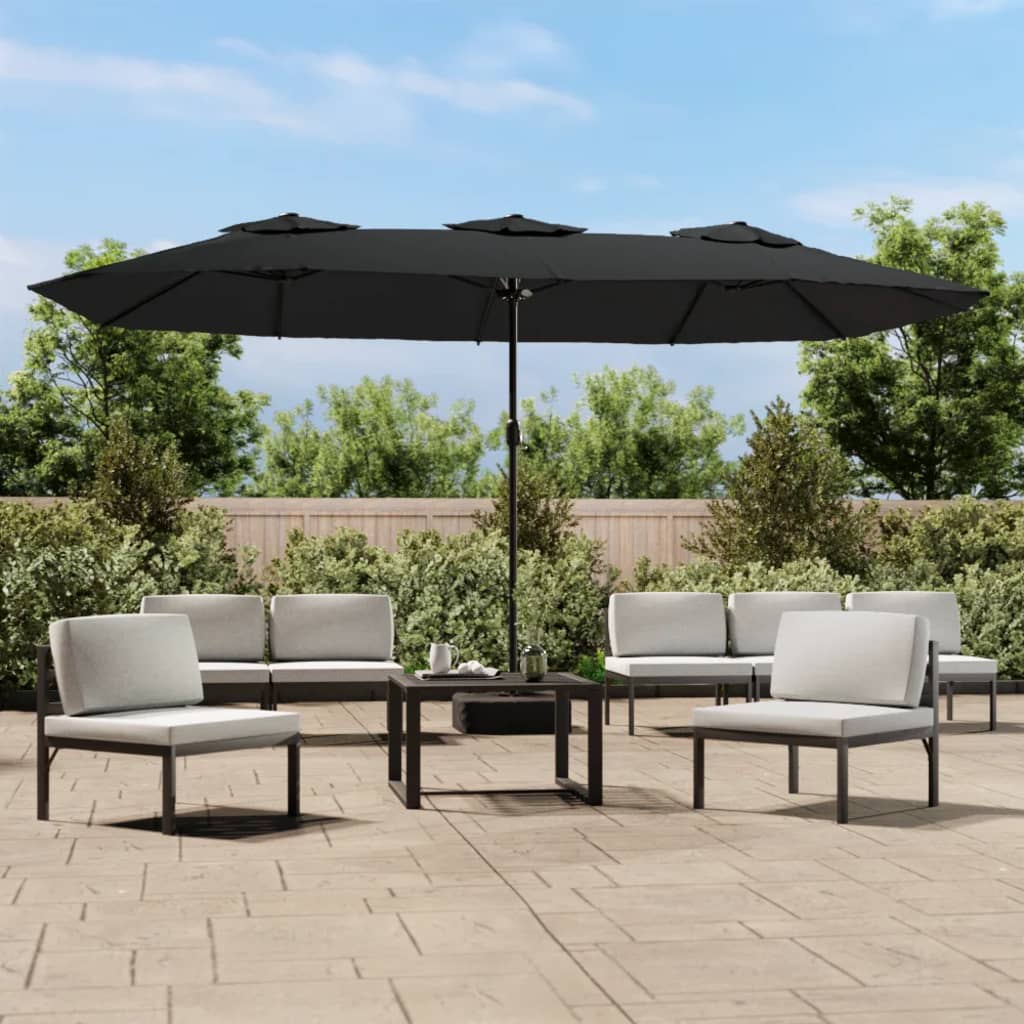 Parasol Dubbel Dak Met Led 449X265 Cm