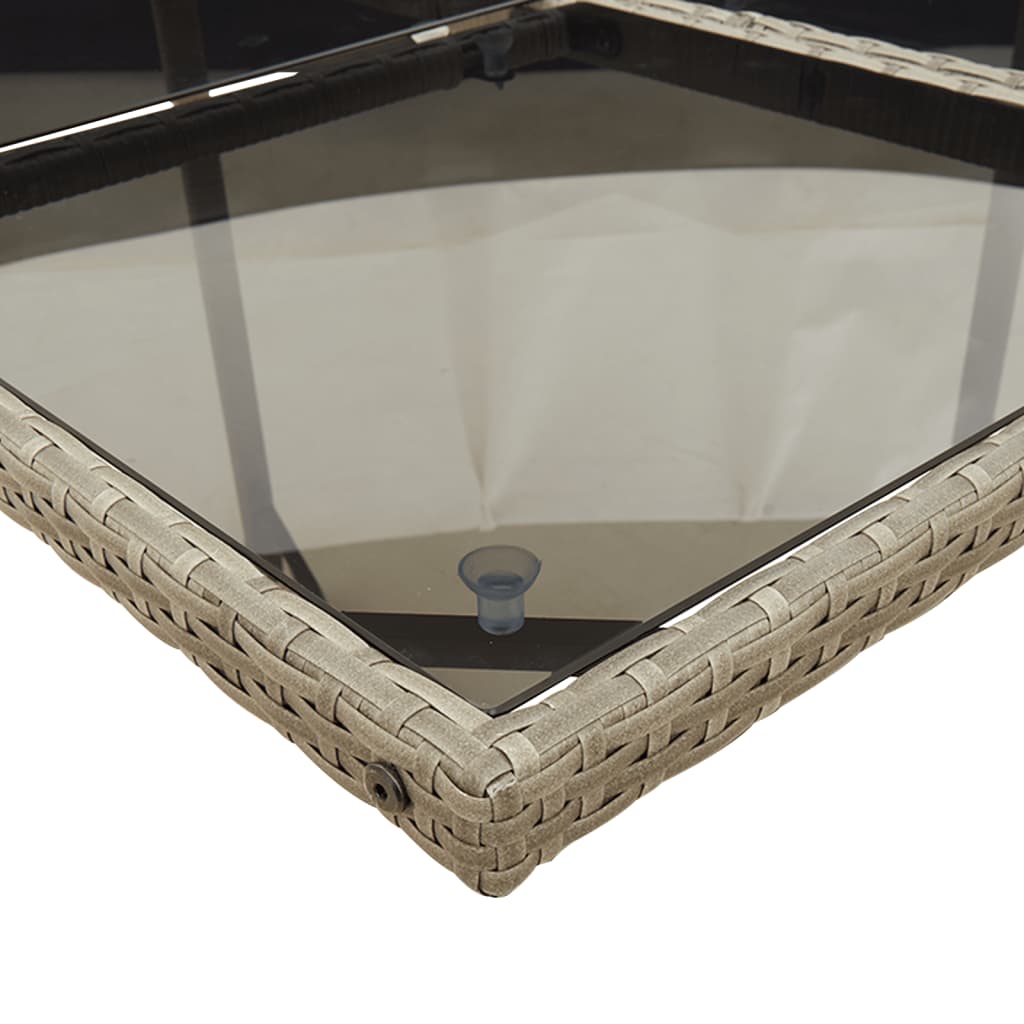 13-Delige Tuinset Met Kussens Poly Rattan