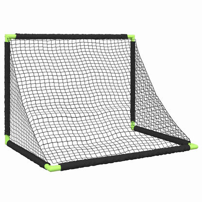 Kindervoetbaldoel Inklapbaar 90X64X64 Cm Zwart Grijs